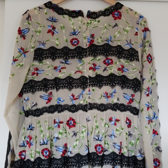 Modcloth Sheer Lace Embroidered Midi Dress - Picture 6 of 8